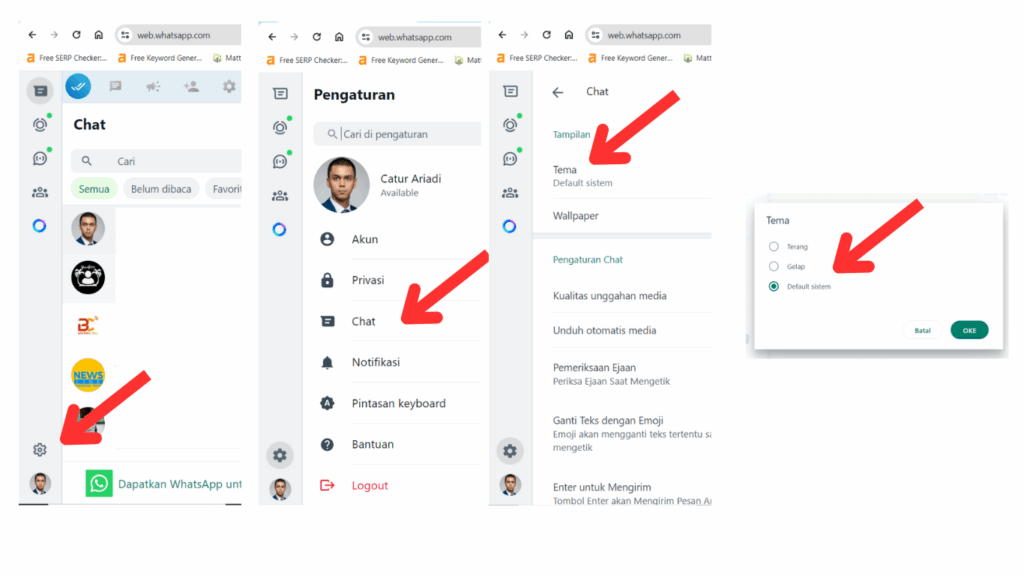 Cara Mengaktifkan Mode Gelap WhatsApp di WhatsApp Web