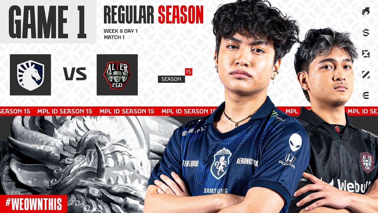 Hasil Team Liquid ID vs Alter Ego MPL ID Season 15 Pekan Kedelapan